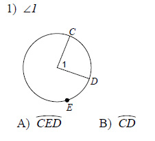 Circles-Naming-arcs-and-central-angles-Easy