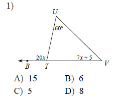 Exterior Angle Theorem Worksheets Exterior Angle Theorem Worksheets