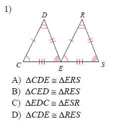 Triangles and Congruence Worksheets