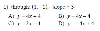 Parallel-Lines-and-the-Coordinate-Plane-Writing-linear-equations-Medium