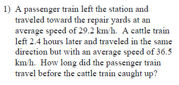 Equations-Distance,-rate,-time-word-problems-hard