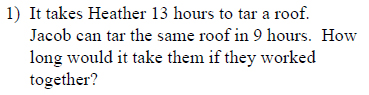 Work word problems Worksheets